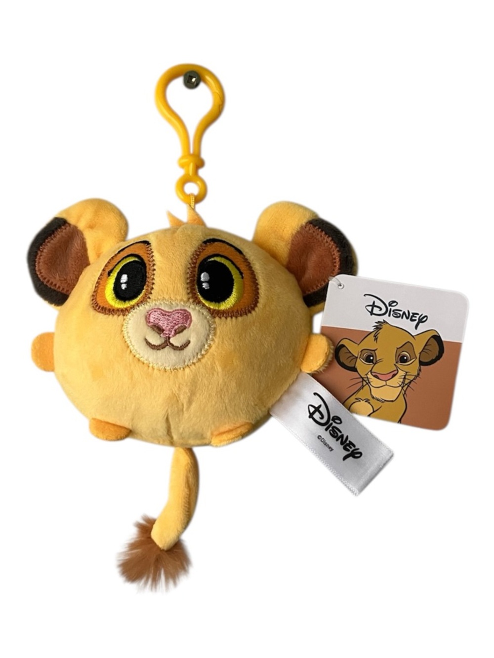 NEW Disney The Lion King Simba Plush Backpack Clip Key Chain Soft Stuffed Animal